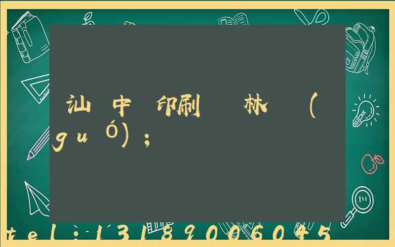 汕頭中興印刷廠 林偉國(guó)